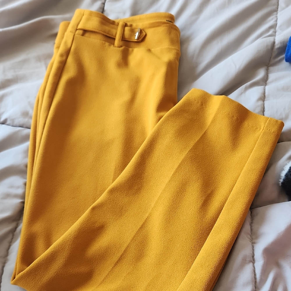 Golden Mustard Tailored Pants